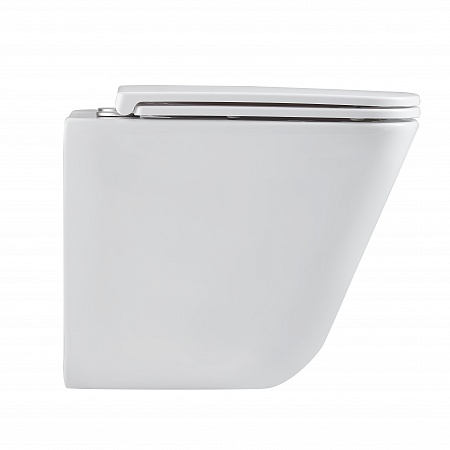 Подвесной унитаз безободковый Terminus Ватикан Монолит 490х340 белый Ростов-на-Дону - фото 4