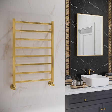 Ватикан П8 500х800 Полотенцесушитель TERMINUS Брашированное золото Ростов-на-Дону - фото 3