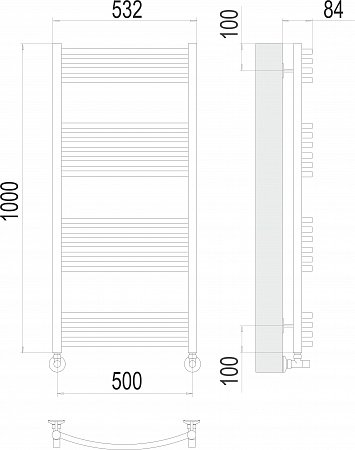 Классик П20 500х1000 Полотенцесушитель  TERMINUS Ростов-на-Дону - фото 3