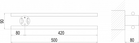 Полка Электро П2 КРУГ 500х90 NEW Ростов-на-Дону - фото 3