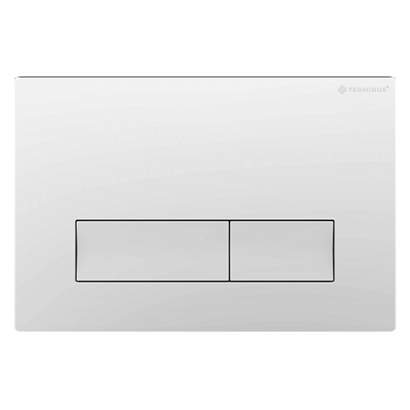 Клавиша смыва для инсталляции Terminus Classic кнопка прямоугольник цвет белый Ростов-на-Дону - фото 1