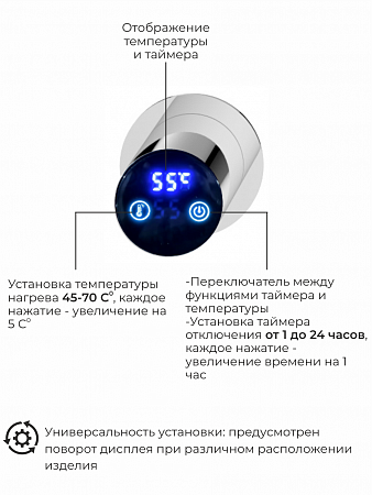 Рондо П2 350х760 электро Полотенцесушитель TERMINUS Нержавеющая сталь Ростов-на-Дону - фото 5